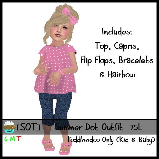 [SOT] Summer Dots Outfit - Aqua