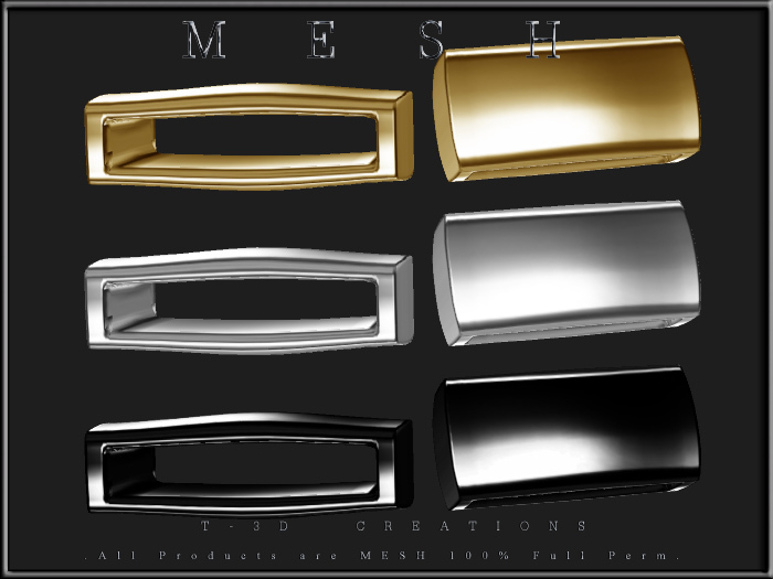T-3D Creations [ Box Chain - 1 Ring ] Micro Mesh - Full Perm - 