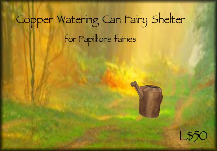 Copper Watering Can Fairy Shelter (boxed)