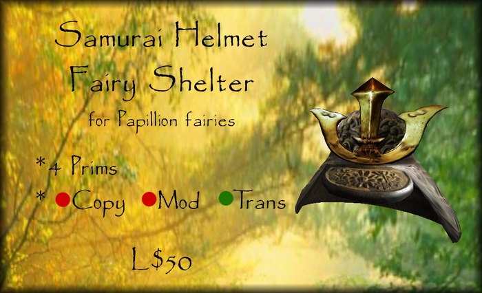 Samurai Helmet Fairy Shelter (boxed)