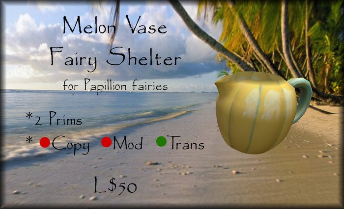 Melon Vase Fairy Shelter (boxed)