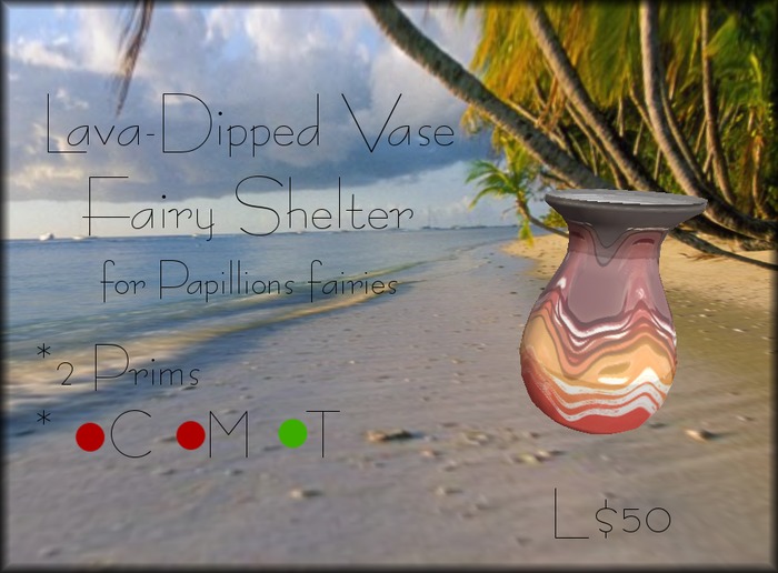 Lava-Dipped Vase Fairy Shelter (boxed)