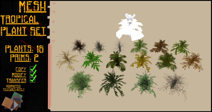 Premade Plant Set: Tropical