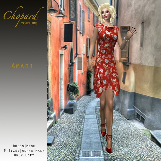 *Chopard Couture* Amari Dress Red (Mesh)