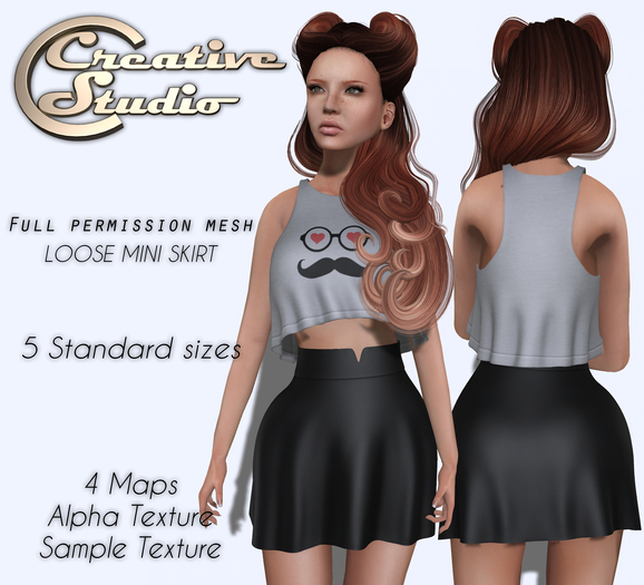 - CREATIVE STUDIO - Loose Mini Skirt DEMO