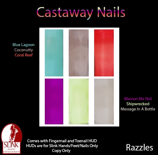 Razzles: Castaway Nails-Slink Appliers