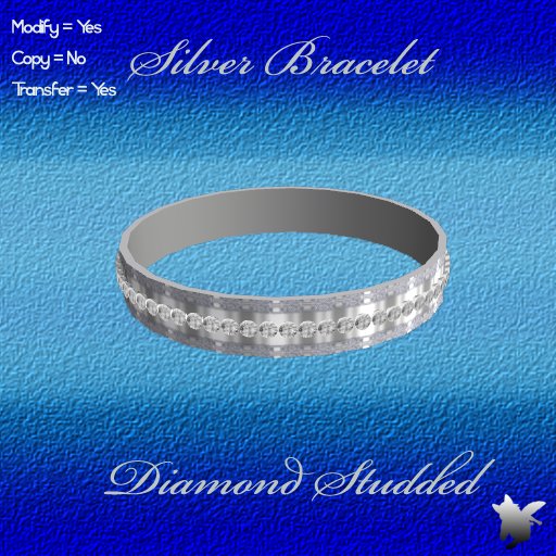blueFox Silver Diamond Bracelet
