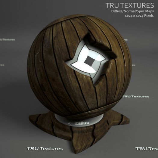 Seamless Rustic Wood Panelling Material Maps - Oak - Diffuse Normal Specular Textures