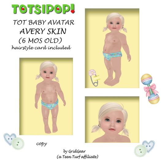 TOTSIPOP! TOT Baby Skin Clementine SKIN ONLY