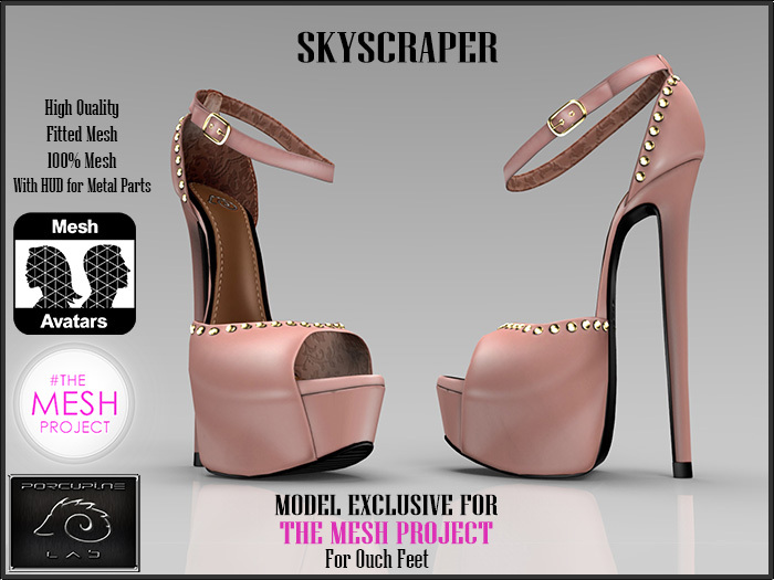 [PL]Skyscraper-PowderRose-Shoes- For TheMeshProject  Ouch Feet-