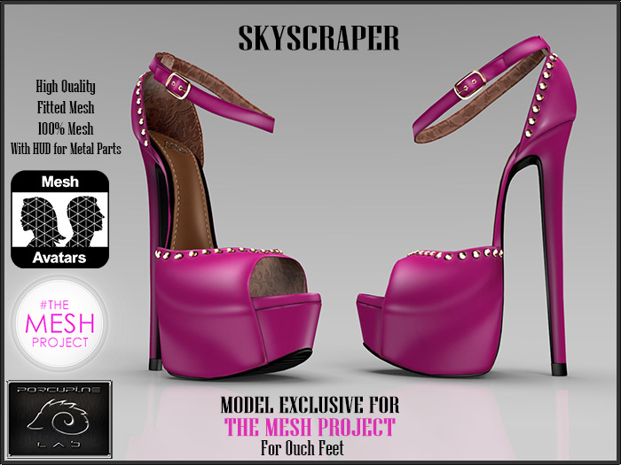 [PL]  Skyscraper -Fuxia-Shoes- For TheMeshProject  Ouch Feet-