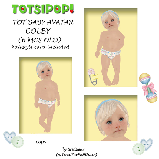 TOTSIPOP! TOT Baby Skin Colby SKIN ONLY