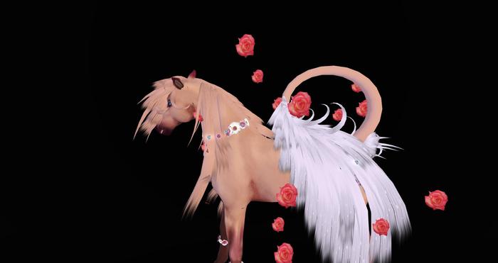 (TC)Rose Pink Flower Particle*Foal*bc