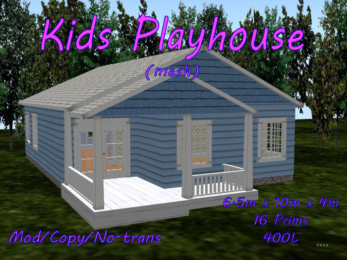 The Craftsman Playhouse - Blue