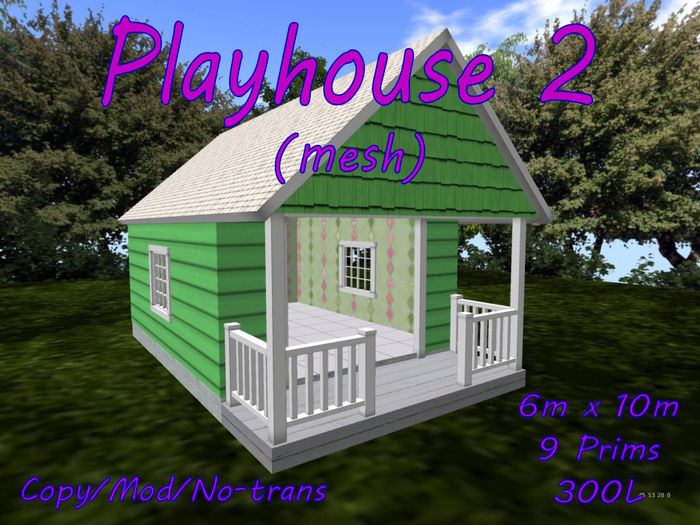 The Craftsman Playhouse - Blue