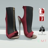:: FineRain creations.::One Booties Black&Red