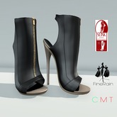 :: FineRain creations.::One Booties Gloss Black