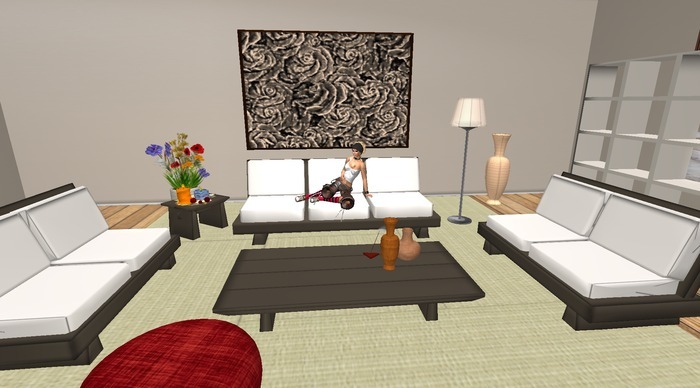 PROMO LAHORE MULTI-POSE 3 SINGLE CUDDLE SOFAS LIVING ROOM BROWN TONE