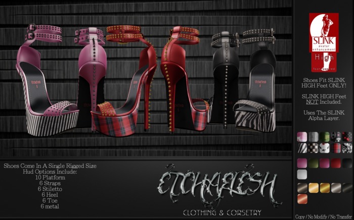 DEMO [Etchaflesh] Strutter Destroyer Stilettos For SLINK