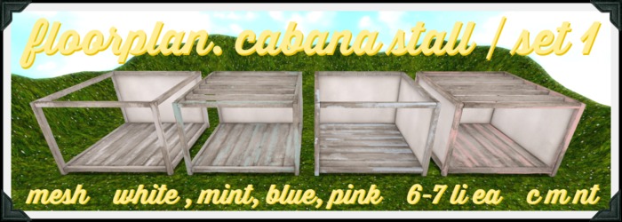floorplan. cabana stall / set 1 [boxed]