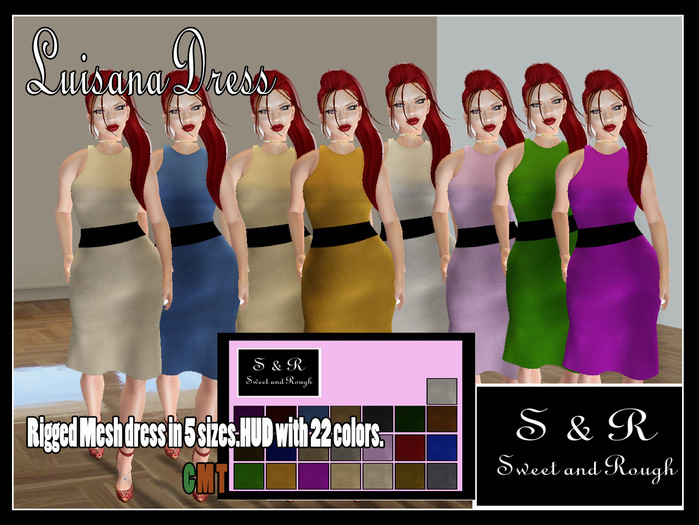 *S&R*Luisana Dress- 22 Colors (Wear to unpack)