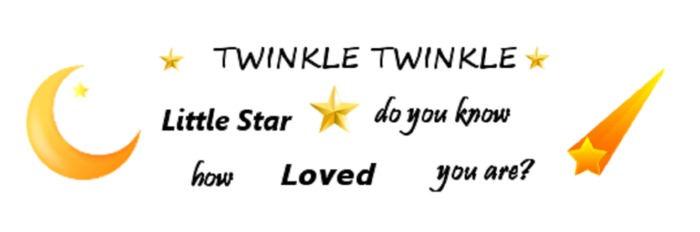 {Q-Essentials} Twinkle Twinkle Wall Decal