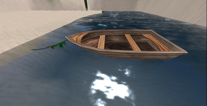 Barco decorativo com movimento