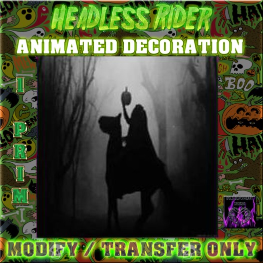 Second Life Marketplace - BBD - Headless Rider (Animated Decoration/Gift)