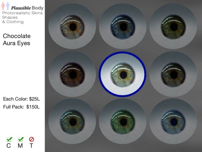Chocolate Aura Eyes - Grey Brown