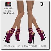 Blackburns Gothica Lucia Strap & Stud Colorable Heels