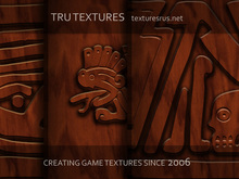 10424: June 07 - 31 x Seamless Totem Pole Carved Wood Native American Texture Set 