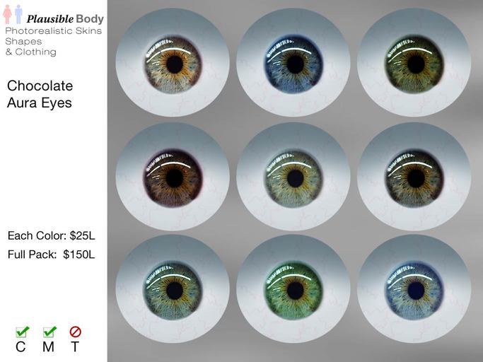 Chocolate Aura Eyes - 9 Colour Package