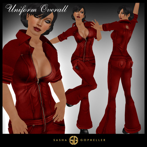 -SG- Uniform Women's Overall Red