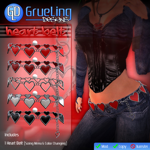 GrueLing Designs - Heart Belt