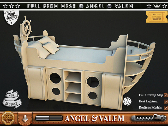 . :: VALEM ::. Full Perm Mesh Great Children Ship Bed And Bunk