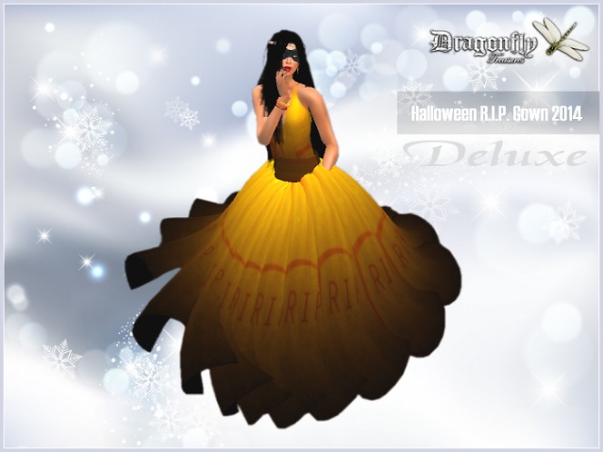 Dragonfly~Treasures Box For Halloween RIP Gown Deluxe Set