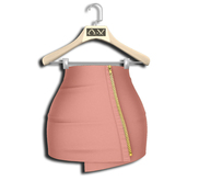 .:Vitrimi:. Zipper Skirt Peach