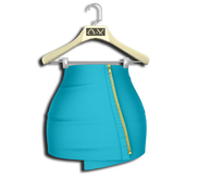 .:Vitrimi:. Zipper Skirt Aqua
