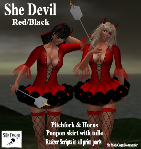 She Devil Red & Black