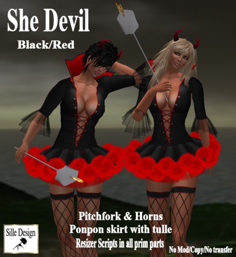She Devil Black & Red