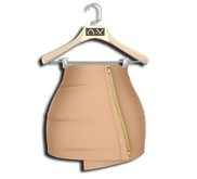 .:Vitrimi:. Zipper Skirt Beige