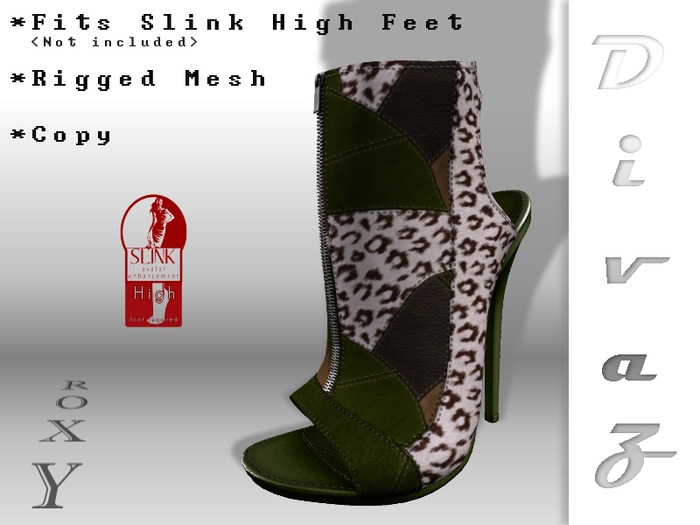 :D_Z: Glam 01 Chalk White (Slink Mid) (Rigged Mesh)