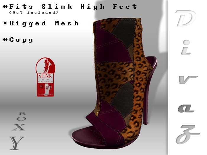 :D_Z: Glam 01 Chalk White (Slink Mid) (Rigged Mesh)