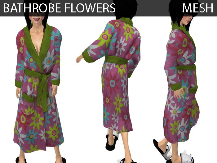 Bathrobe Flowers - Mesh