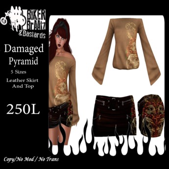 Second Life Marketplace - Biker BrAAtz Secrets White Outfit