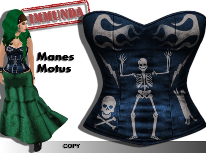 immunda Manes Motus Corset in Blue