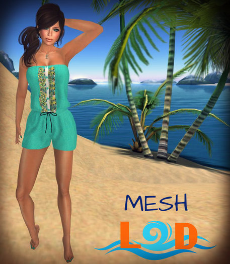 LaZy DaZe (LD) Strapless Romper Orange
