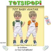 TOTSIPOP! TOT Baby Clothing White Denim Overall Set