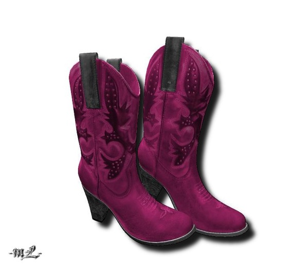 -mL- Cowboy Boots -Pink