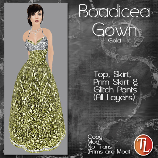 ~TL~ Gold Boadicia Gown